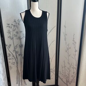 Banana Republic Black Sleeveless Ribbed Maxi Dress